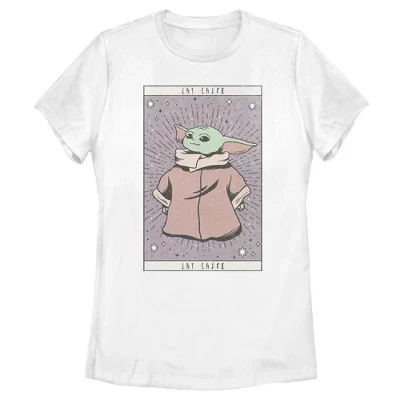 Женская футболка STAR WARS Мандалорец Дитя, белая