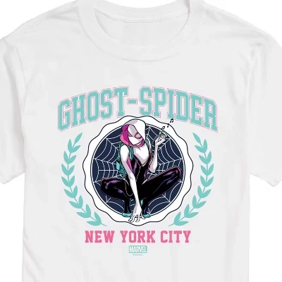 Men's -  - Ghost Spider Collegiate Short Sleeve Graphic T-Shirt white