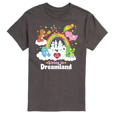 Мужская футболка Care Bears «Living In Dreamland», угольная
