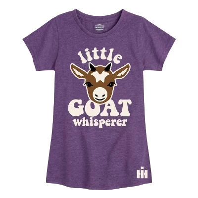 Приталенная футболка с коротким рукавом и рисунком Little Goat Whisperer
