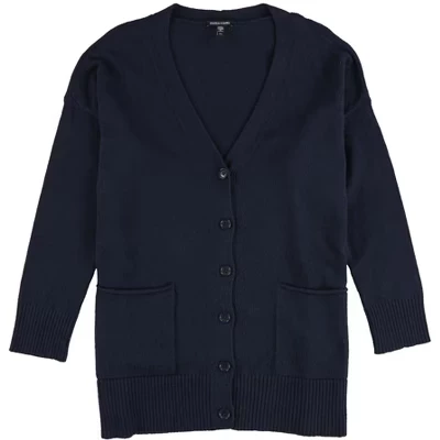 Женский кардиган Eileen Fisher, хлопок/кашемир, синий