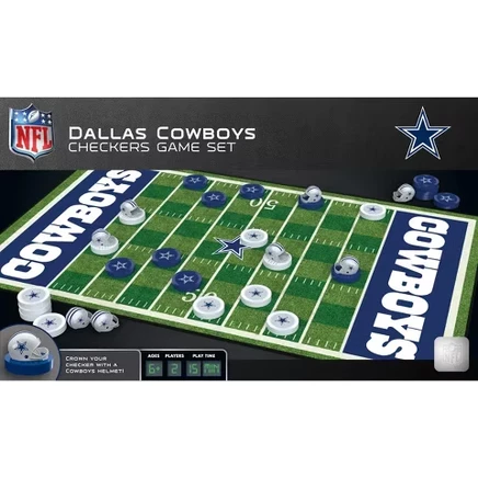 Официально лицензированная настольная игра в шашки NFL Dallas Cowboys для семей