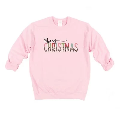 Женский свитшот Simply Sage Market Merry Christmas, пудровый