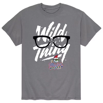 Мужская футболка в очках Wild Thing с коротким рукавом и графическим рисунком цвета древесного угля