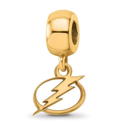 Шарм Black Bow Jewelry Co. из серебра 925 с позолотой 14k Tampa Bay Lightning