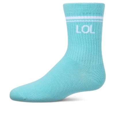Носки для девочек MeMoi LOL, спортивные, мятные