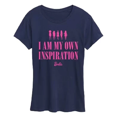 Женская футболка Barbie I Am My Own Inspiration, синяя