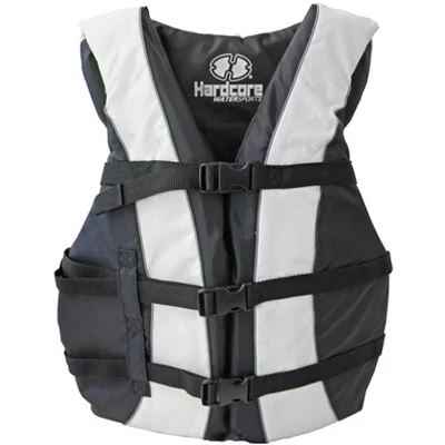 Спасательный жилет Hardcore; Устройство для плавания в спасательном жилете PFD, одобренное береговой охраной, тип III; Водные лыжи, вейкборд, каяк белого цвета