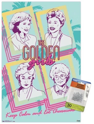 Постер Trends International The Golden Girls, прозрачные кнопки