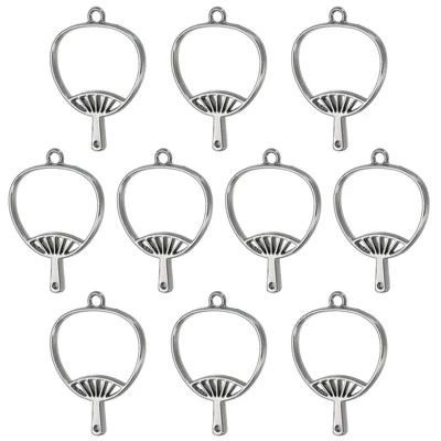 Веерные подвески Unique Bargains, 10 шт., черные