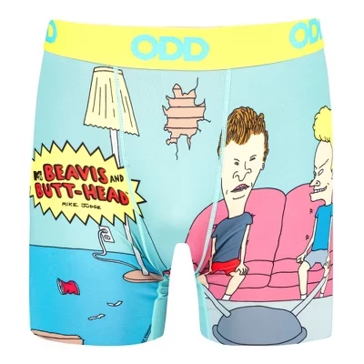 ODD SOX – Трусы–боксеры с героями мультфильмов – Лицензионное нижнее белье для ТВ, комиксов и ретро-анимации - Мужские размеры - Новая подарочная одежда beavis & butthead