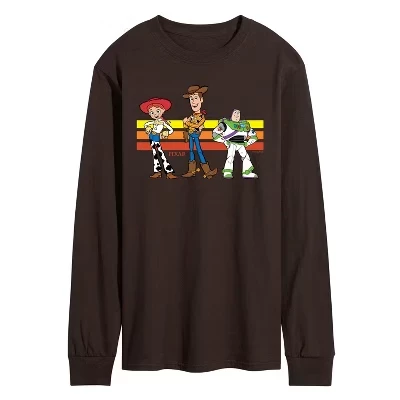 Мужской лонгслив Toy Story «Базз, Вуди и Джесси», коричневый