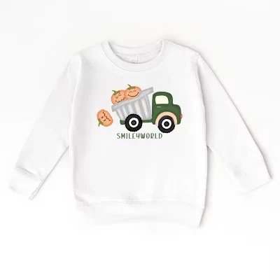 Толстовка для малышей с тыквами SmileyWorld Dump Truck белый