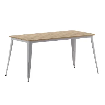 Стол Flash Furniture Declan с отверстием для зонта, разноцветный