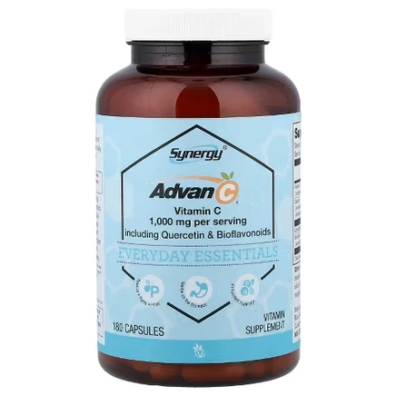Synergy®, Advan-C®, содержащий кверцетин и биофлавоноиды, 180 капсул