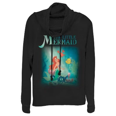 Женский свитшот The Little Mermaid, Ариэль, черный