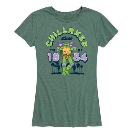 Women's -  - Chillaxed Since 84 Short Sleeve Graphic T-Shirt heather juniper