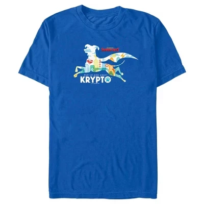 Мужская футболка с надписью Krypto Silhouette