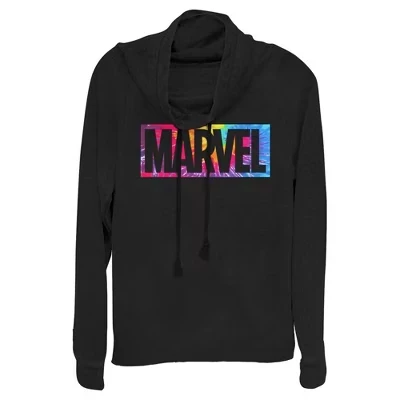 Толстовка с воротником-стойкой Juniors Womens с логотипом Tie-Dye Brick черный