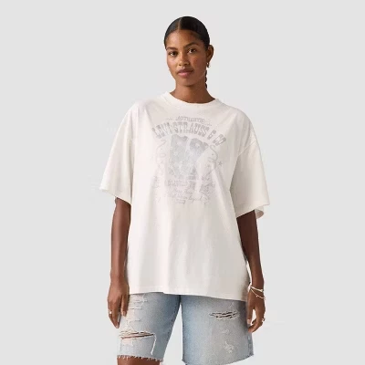 Женская оверсайз-футболка Levi's Short Stack, цветочный принт