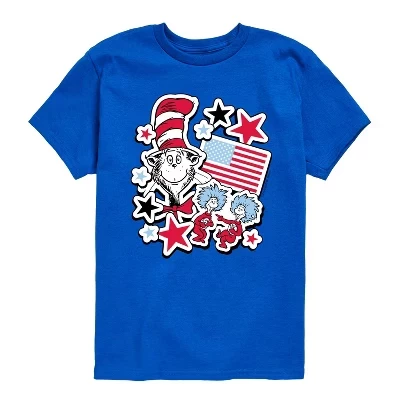 Футболка для мальчиков Cat in the Hat Americana, синяя
