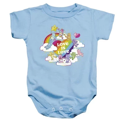 Baby : Unlock The Magic Love Is Love Togetherness Bear Infant Bodysuit light blue
