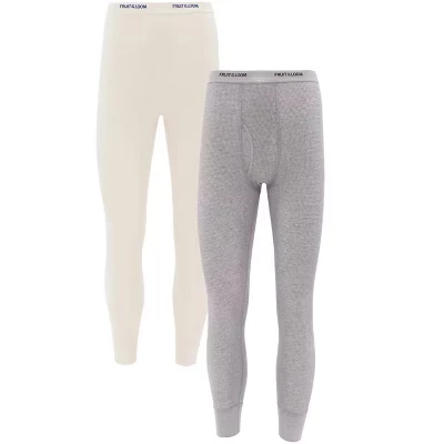 Вафельные термоштаны для мужчин и женщин Plus Long Underwear, 2 упаковки
