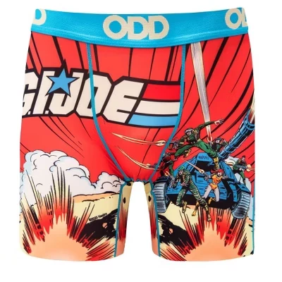 ODD SOX – Трусы–боксеры с героями мультфильмов - Лицензионное нижнее белье для ТВ, комиксов и ретро-анимации - Мужские размеры – Новая подарочная одежда g.i. joe retro