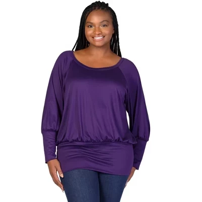 Женский топ 24seven Comfort Apparel, фиолетовый
