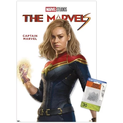 Постер Trends International Marvel с кнопками, прозрачный