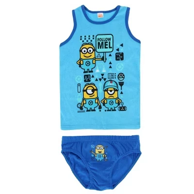 Детский комплект Textiel Trade Minions, майка и трусы, синий