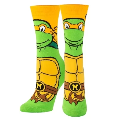 , Nickelodeon TMNT Черепашки-ниндзя, Мультфильм 90-х, Забавные носки Микеланджело