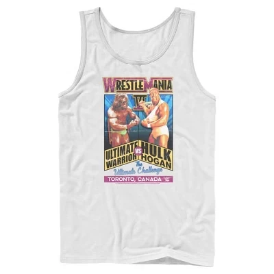 Мужская майка WWE Hulk Hogan vs Ultimate Warrior, белая