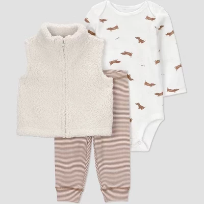 Мальчиковый комплект Carter's Just One You 3 пр., кремовый