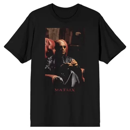 Мужская черная футболка Matrix Morpheus
