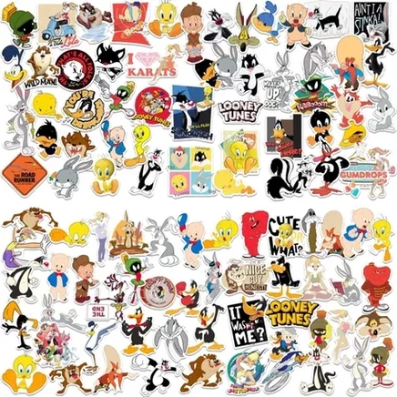 Набор виниловых наклеек Looney Tunes, белый
