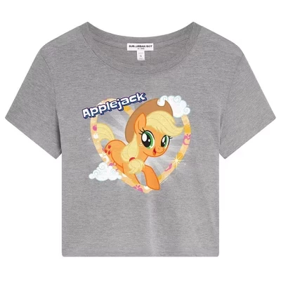 Женский укороченный топ Tvapple Jack Dylan с коротким рукавом athletic heather