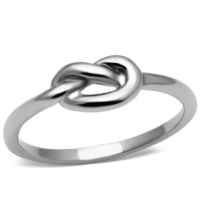 Женское кольцо SlickBlue Love Knot из стали, серебристое