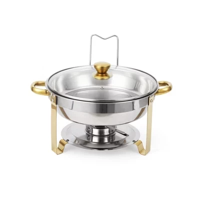 Набор мармитов CuisinSmart из нержавеющей стали, 4 шт., золотистые