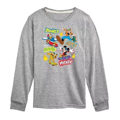 Футболка для мальчиков Disney Mickey и друзья, меланжевая