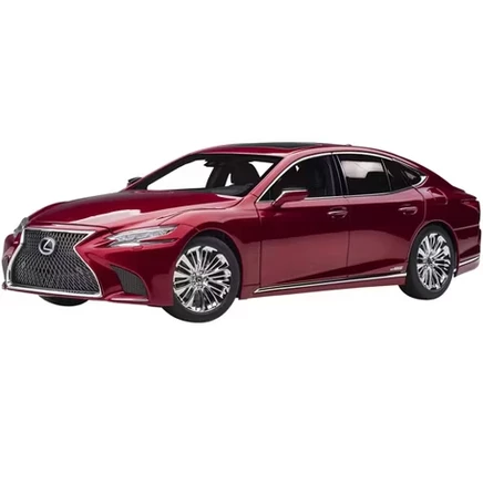 Lexus LS500h Morello Красный металлик с хромированными дисками 1/18 Модель автомобиля от Autoart