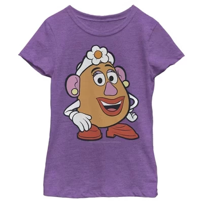 Футболка для девочек Toy Story Mrs. Potato Face, фиолетовая