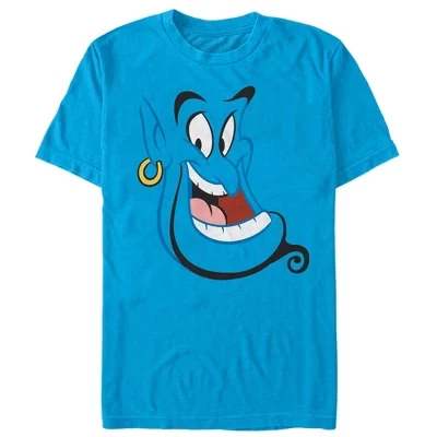 Мужская футболка Here's Genie бирюзового цвета