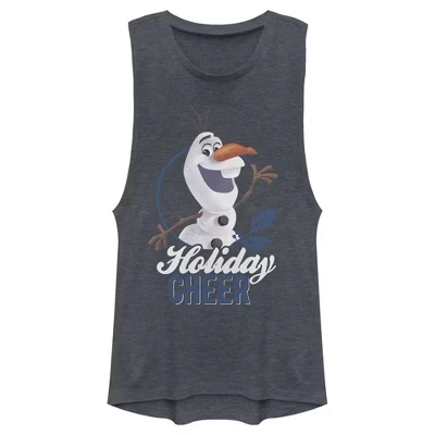Женская футболка для юниоров Olaf Holiday Cheer Festival Muscle Tee