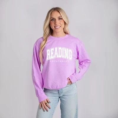Reading Sweatshirt Varsity - Женская легкая одежда, окрашенная в фиолетовый цвет