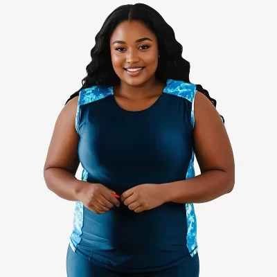Женский купальник-танкини свободного кроя большого размера UPF 50+ Maya Swim Top