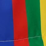 Мужская пляжная рубашка и шорты в гавайскую полоску из 2 предметов радужно-розового цвета