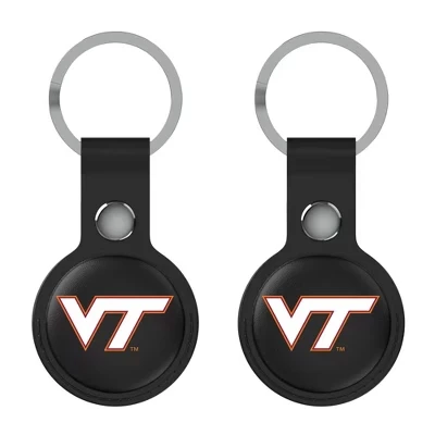 Черный держатель Airtag с эмблемой университетов NCAA ACC, 2 упаковки virginia tech hokies