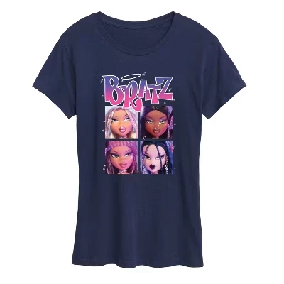 Женская футболка Bratz Photo с принтом, синяя