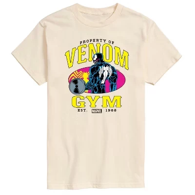 Мужская футболка Venom Gym кремового цвета с коротким рукавом и графическим рисунком